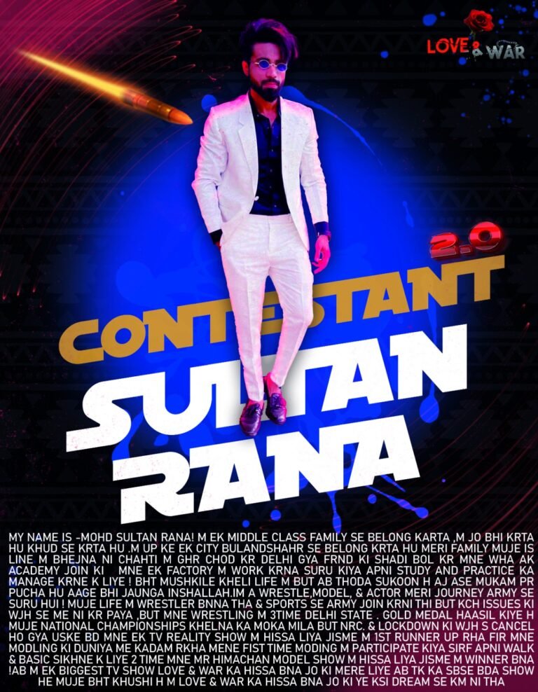 MODEL SULTAN RANA UTTAR PRADESH Love and war