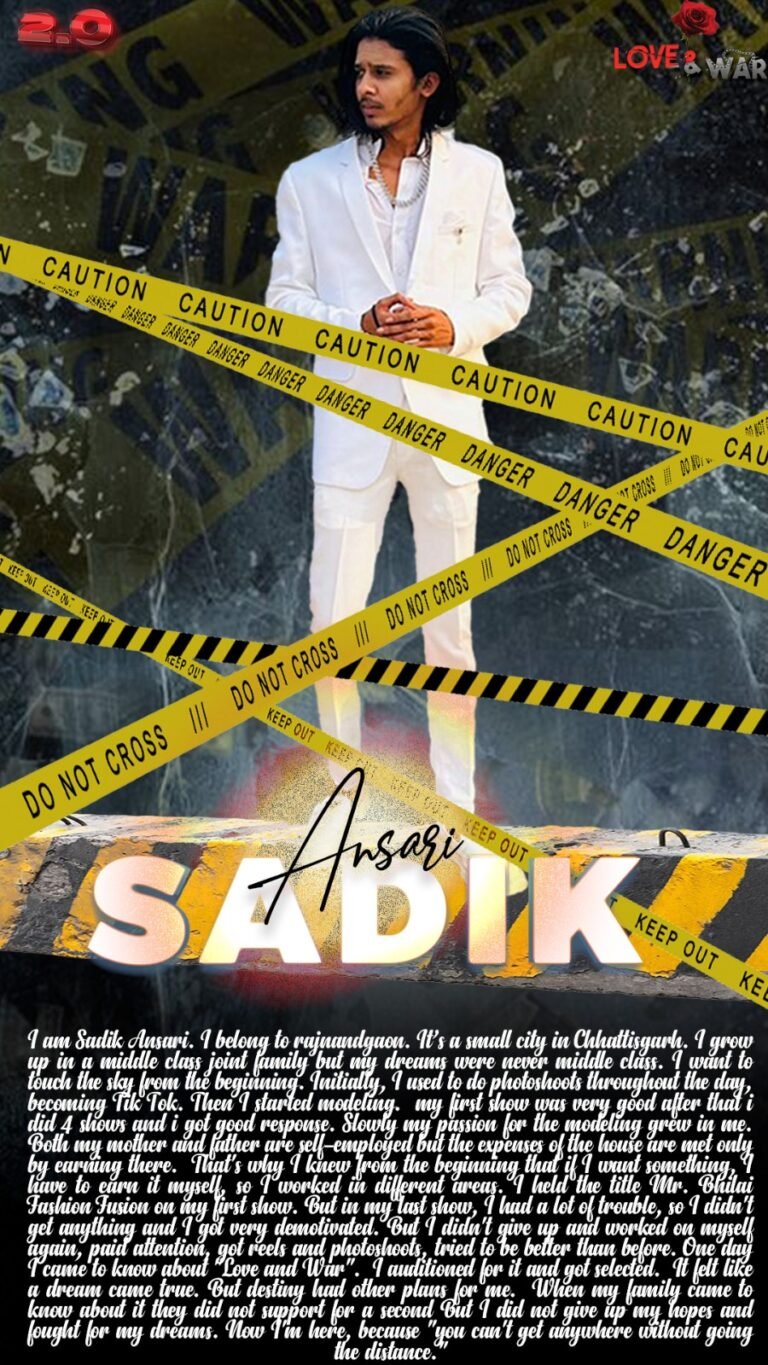 Model Sadik Ansari Chhattisgarh love and war