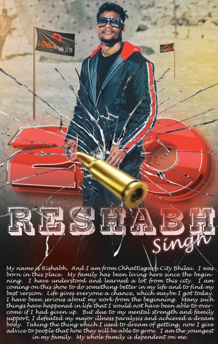 Model RESHABH SINGH CHATTISGARH  Love and war