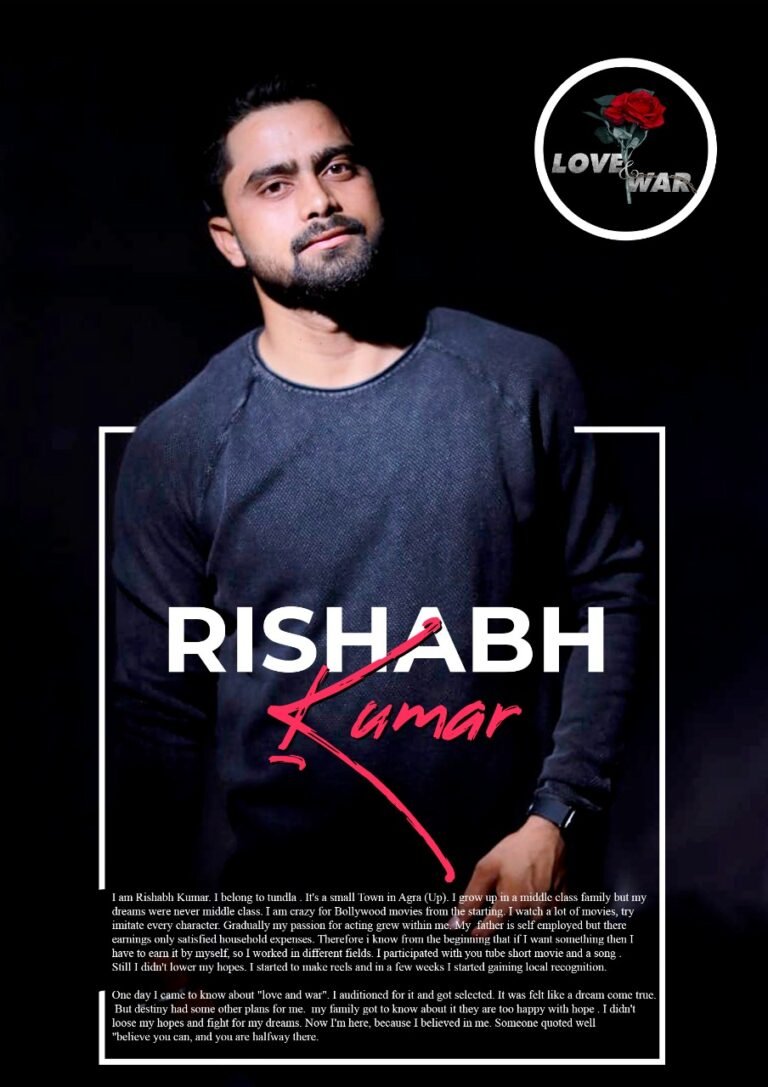 Model Rishabh Kumar Delhi love and war