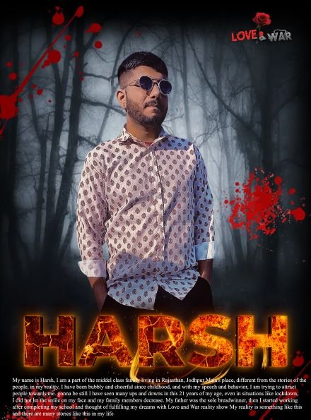 Model HARSH SONI RAJASTHAN love and war