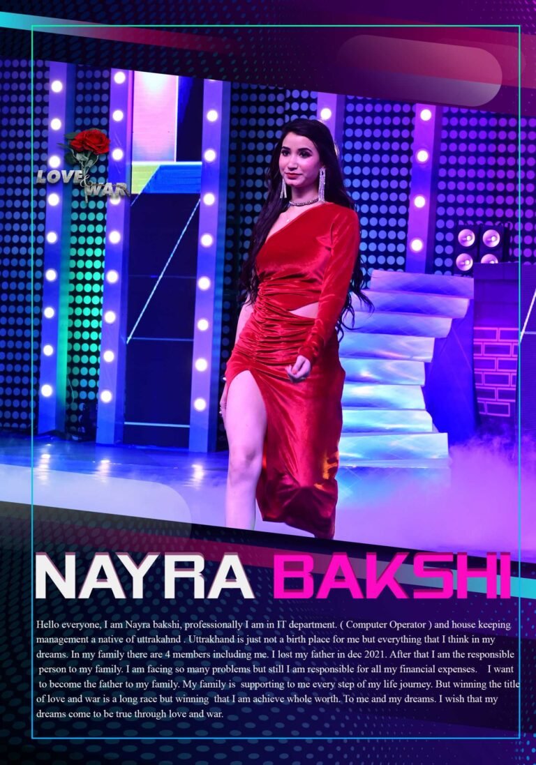 MODEL Nayra Bakshi Ghaziabad LOVE and WAR