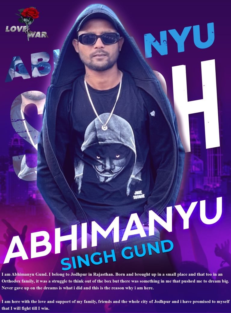 MODEL Abhimanyu Singh Gund Jodhpur LOVE and WAR