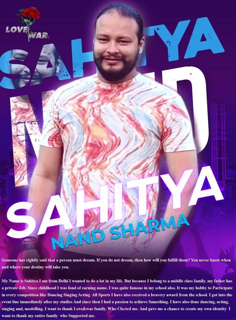 MODEL Sahitya Nand Sharma Delhi LOVE and WAR