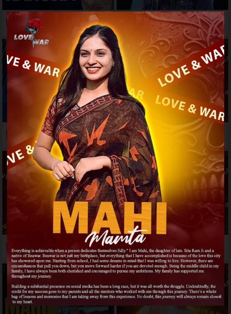 MODEL Mahi mamta beware LOVE and WAR