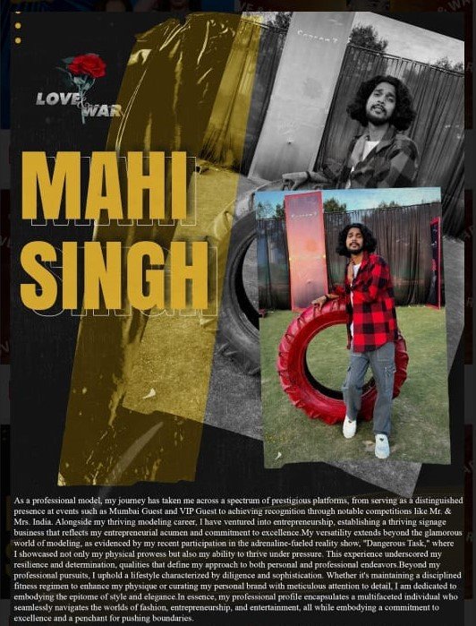 MODEL Mahi Singh lucknow LOVE and WAR