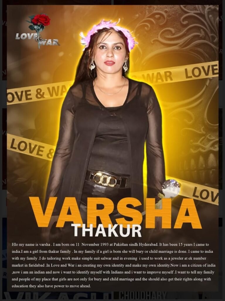 MODEL Varsha Thakur faridabad LOVE and WAR