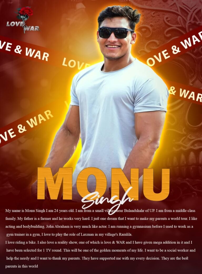MODEL Monu Singh Bulandshahar LOVE and WAR