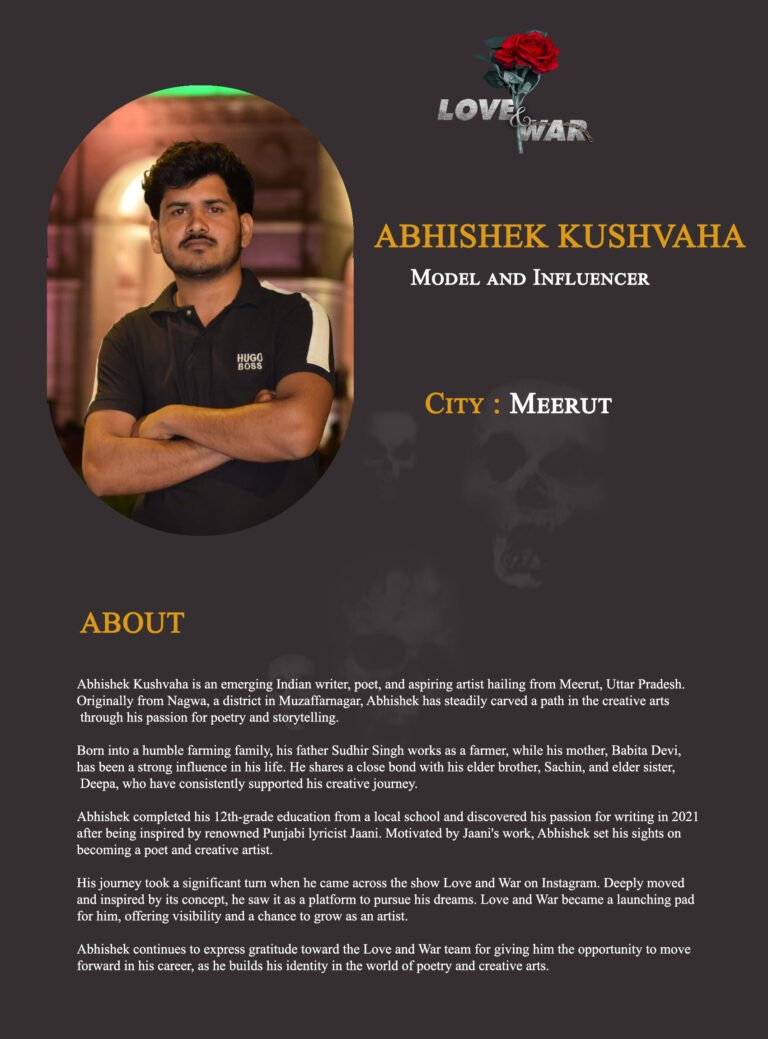 Abhishek Kushvaha model and Influencer