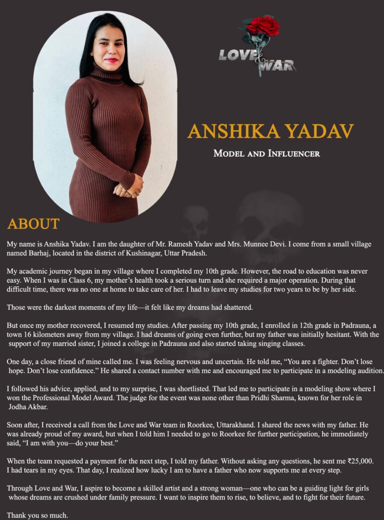 Model and Influencer anshika yadav