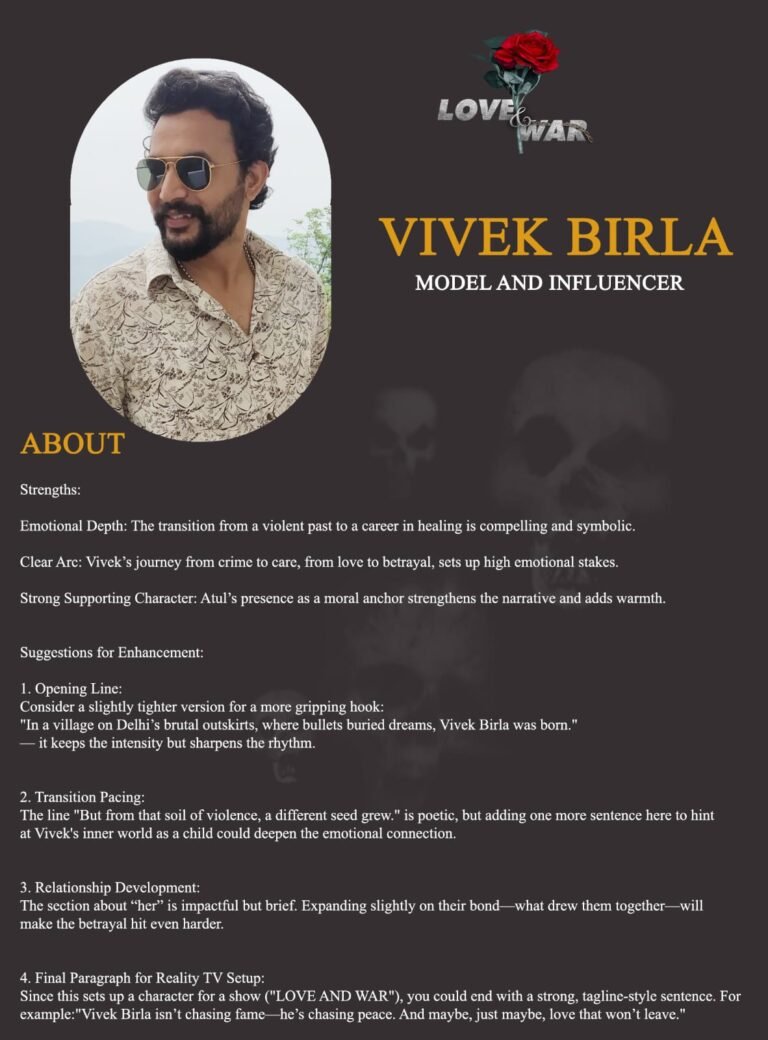 MODEL and Influencer Vivek Birla