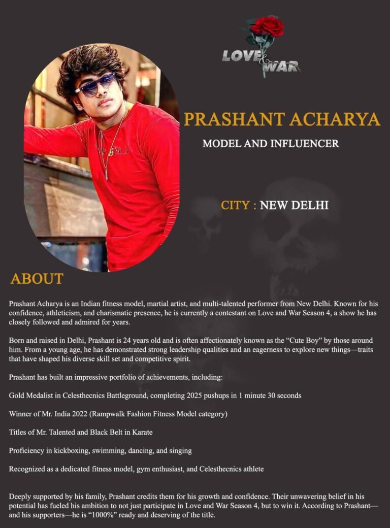 Model influencer Prashant Acharya