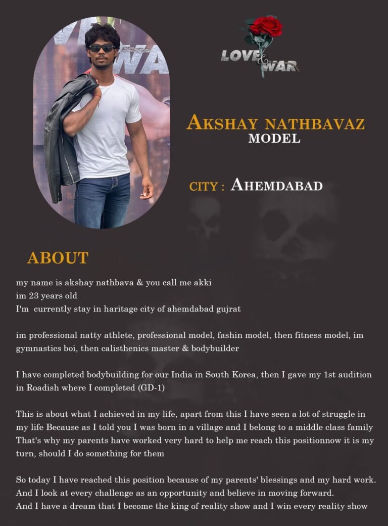 Model Akshay Nathbava Ahemdabad