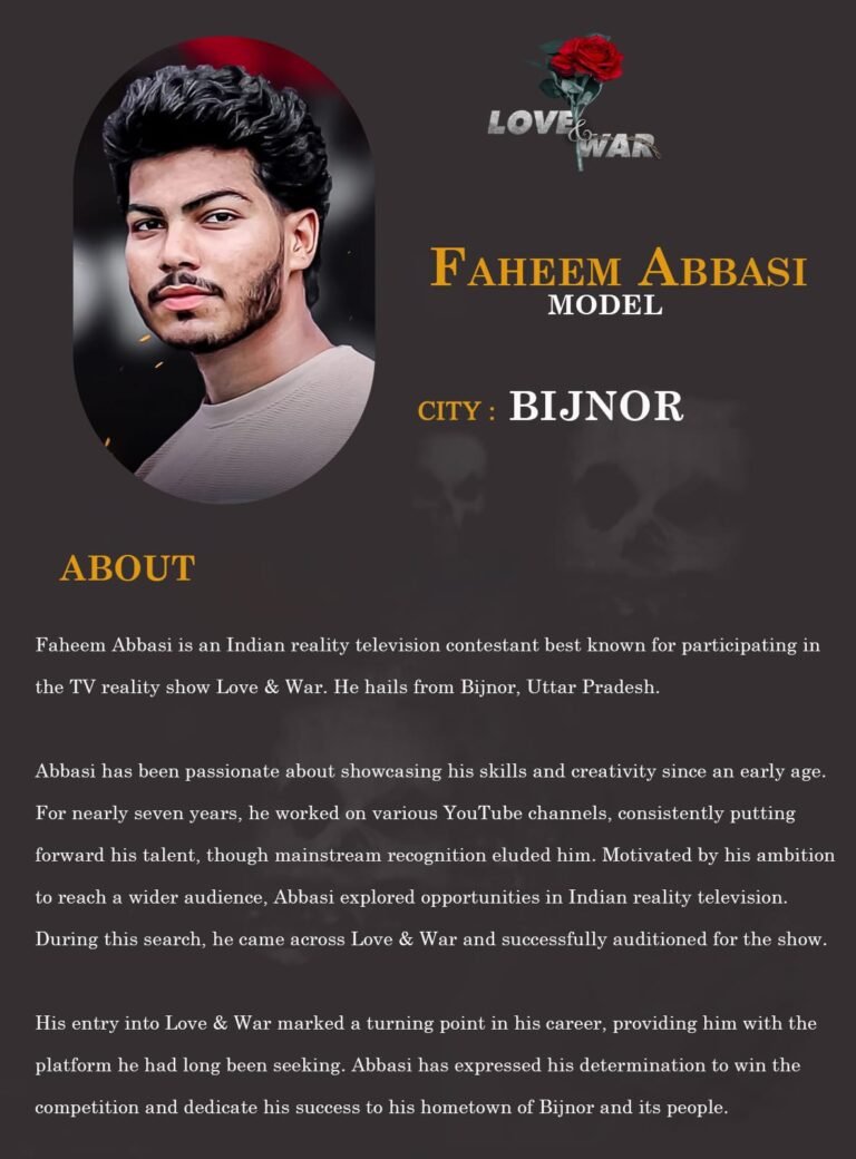 Model Faheem Abbasi bijnor