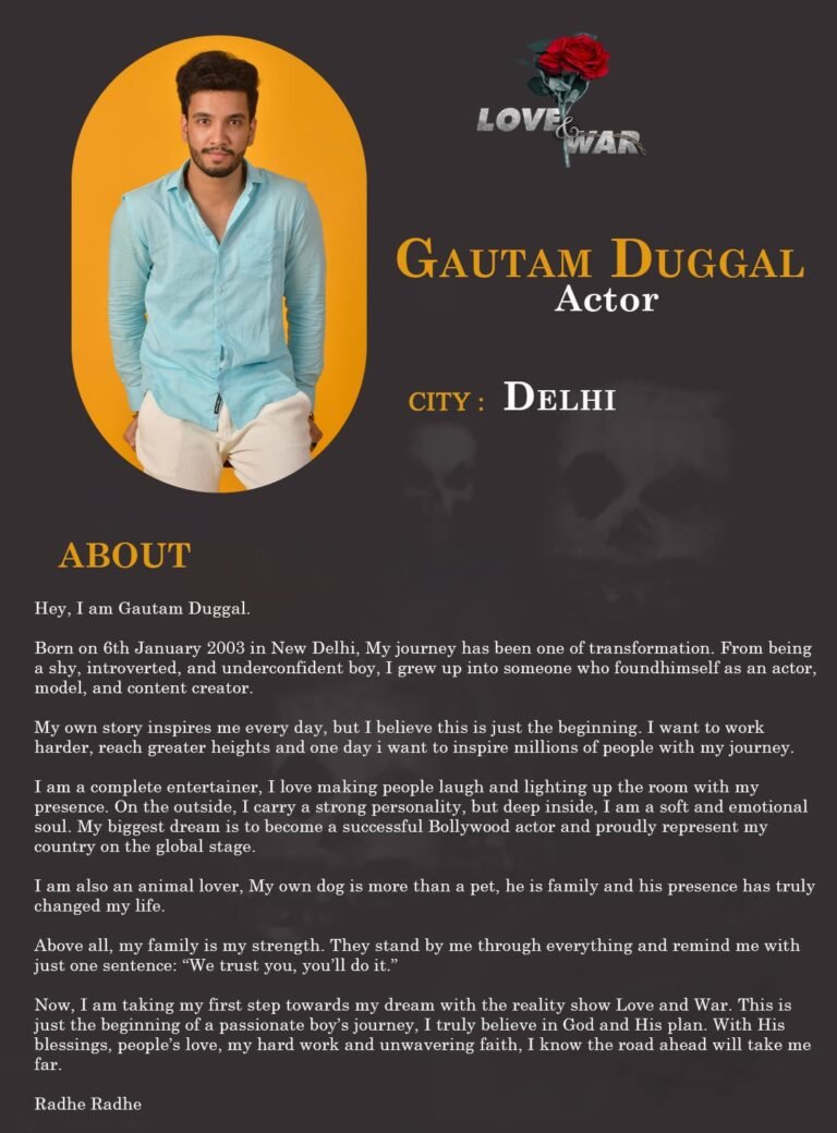 Model Gautam Duggal Delhi