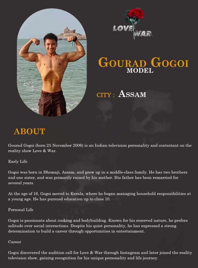Model Gourab Gogoi dhemaji