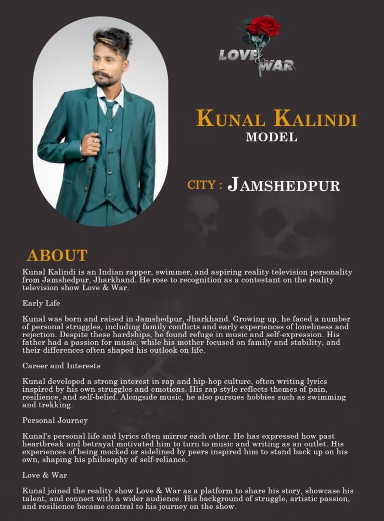 Model Kunal Kalindi jamshedpur