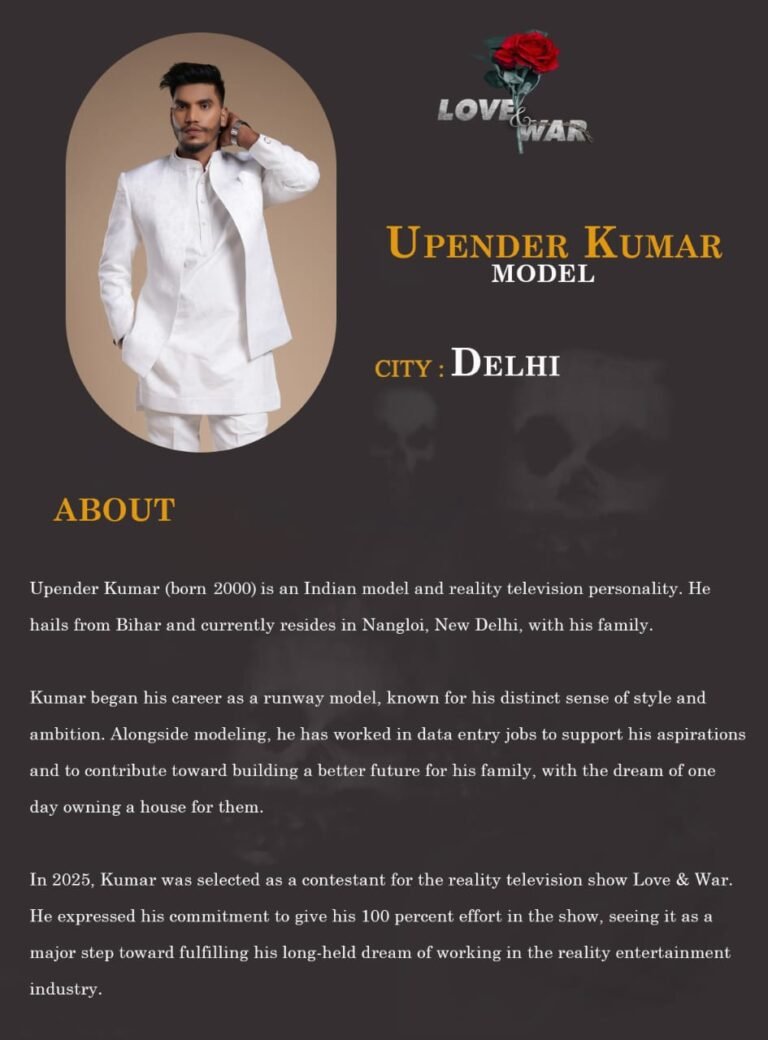 Model upender kumar Delhi