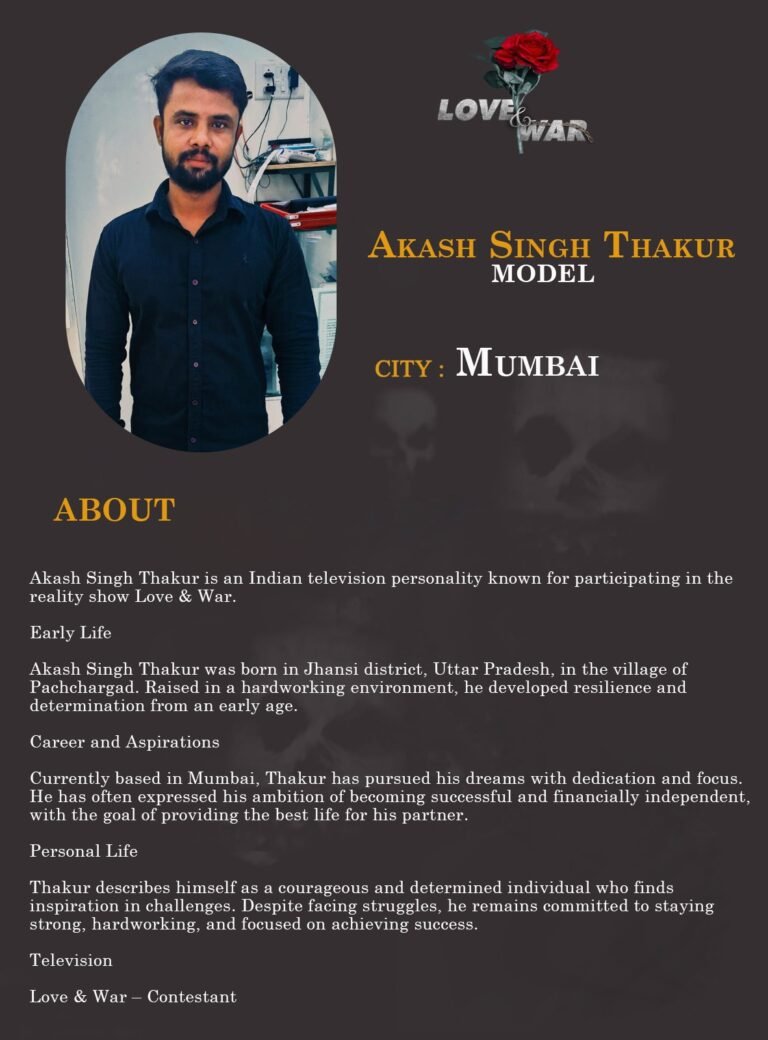 Model Akash Singh Thakur mumbai