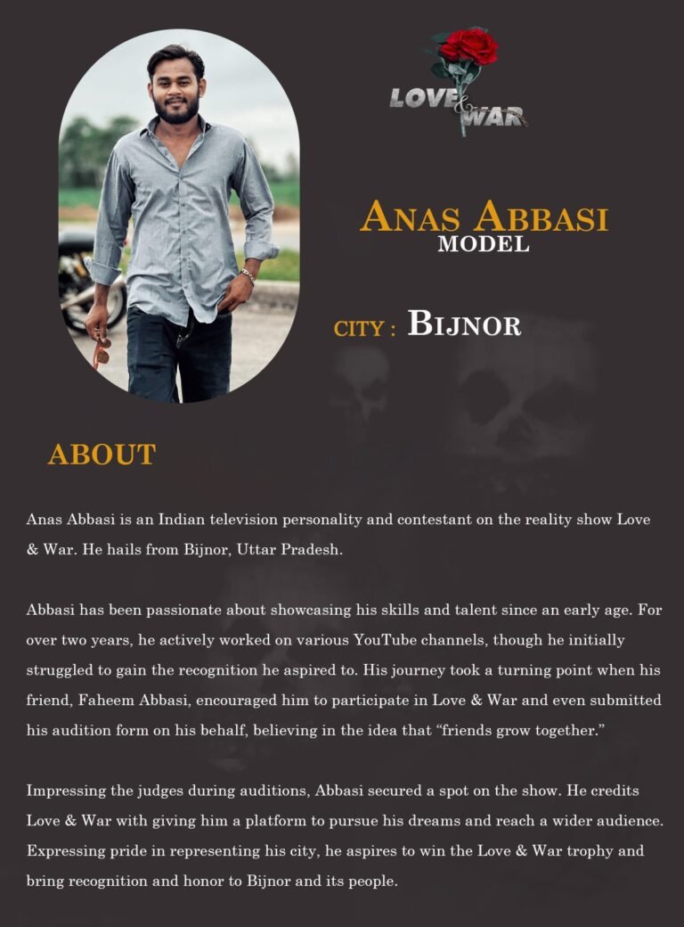 Model Anas Abbasi bijnor