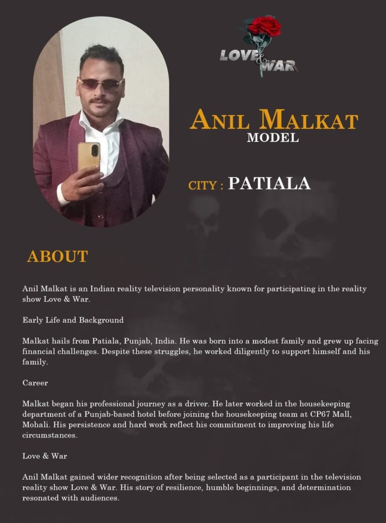 Model Anil Malkat patiala