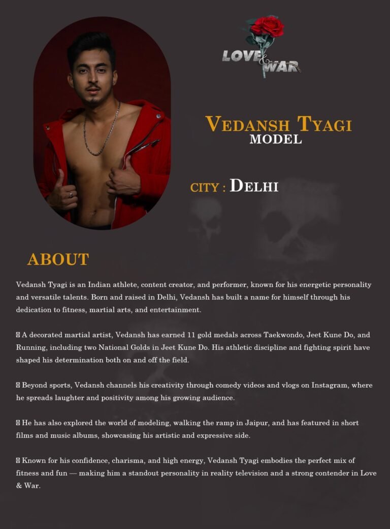 Model Vedansh Tyagi delhi