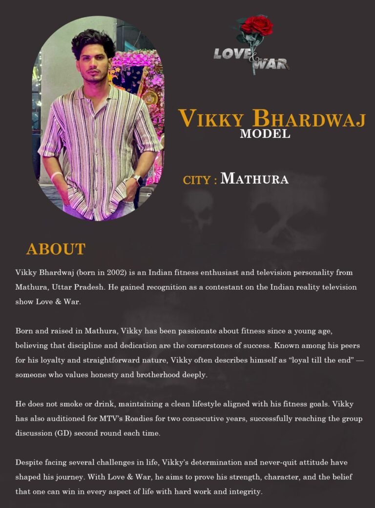 Model vikky bhardwaj Mathura