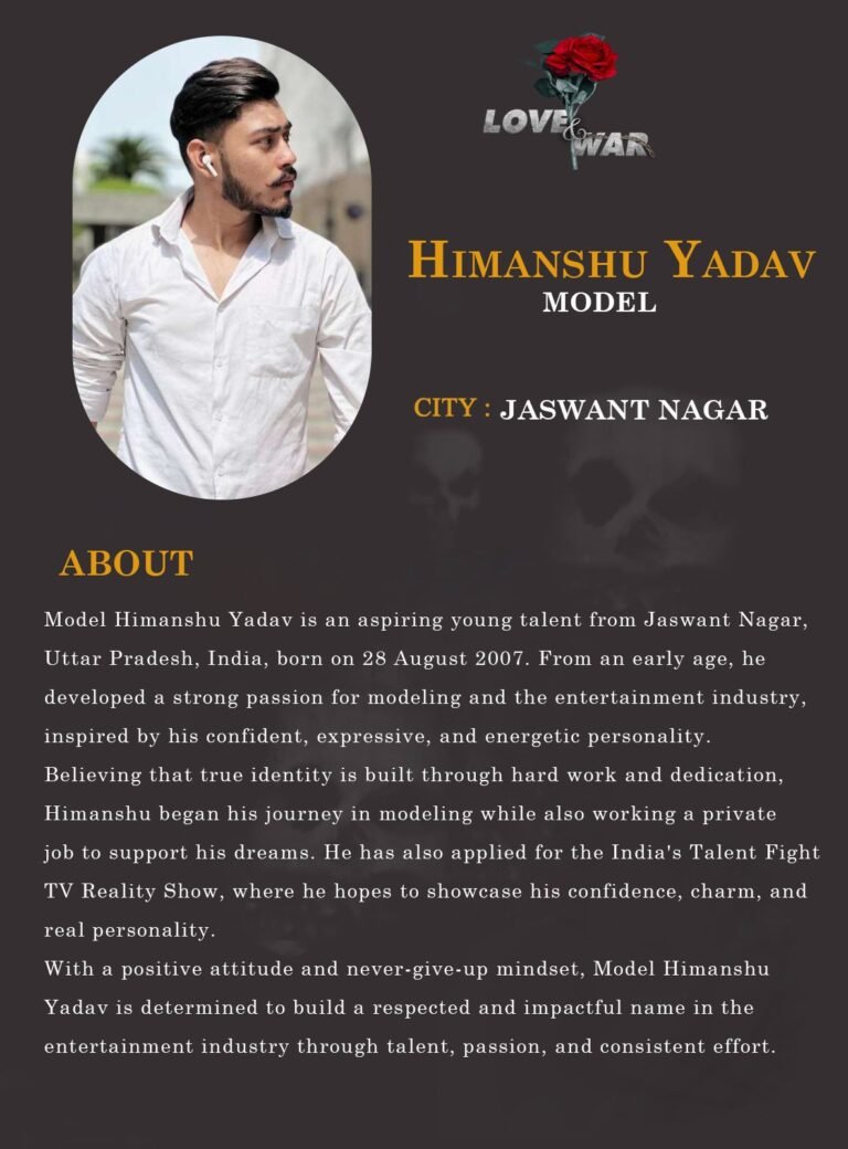 Model himanshu yadav jaswant nagar