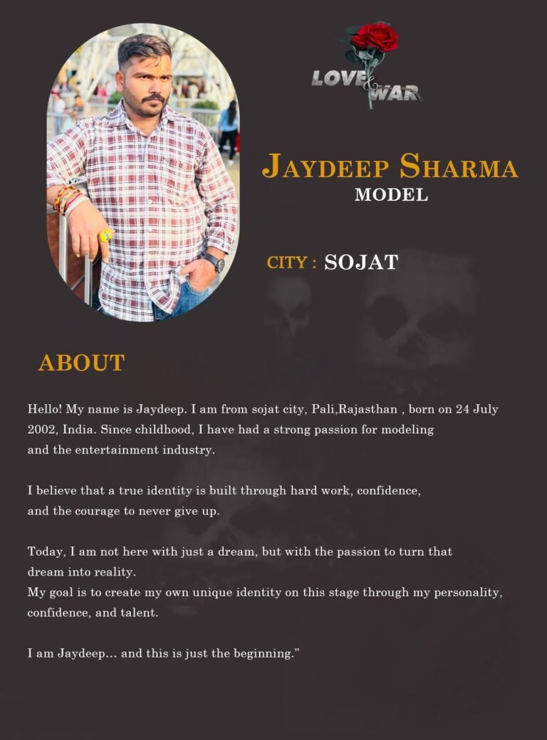 Model jaydeep sharma sojat