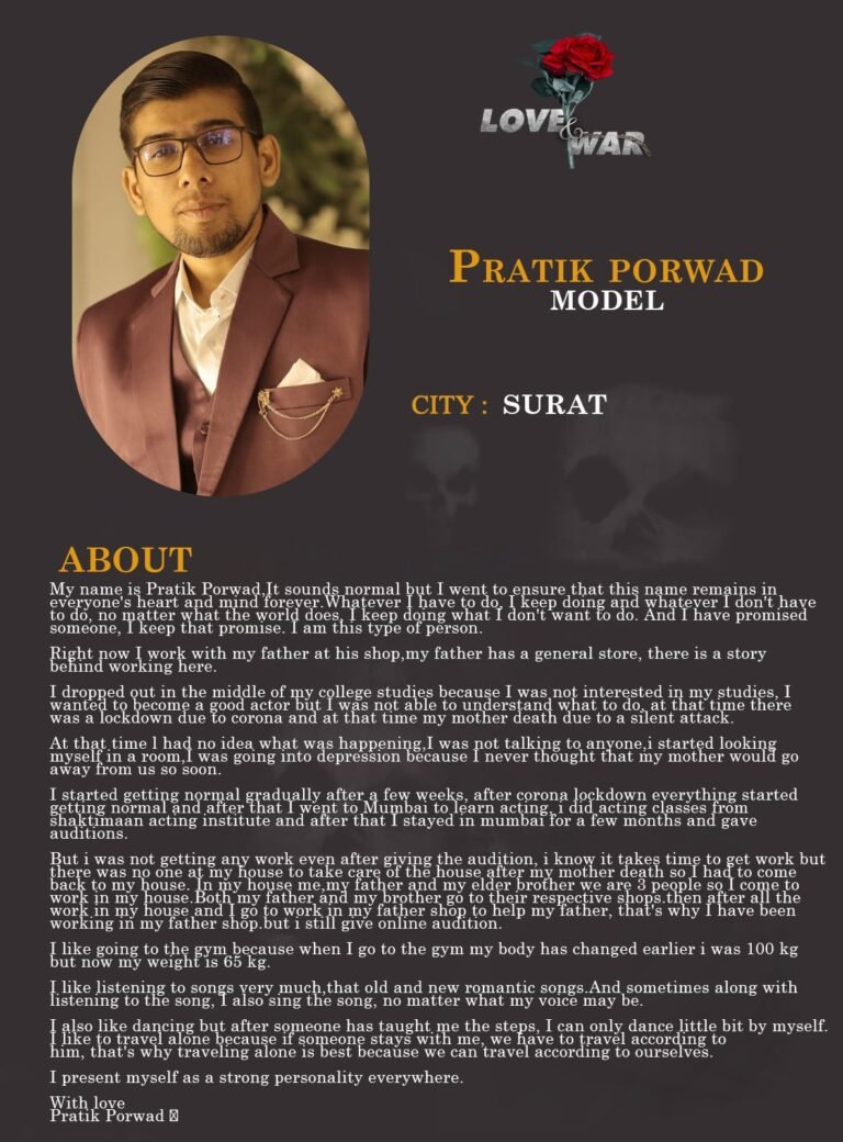 Model Pratik porwad Surat