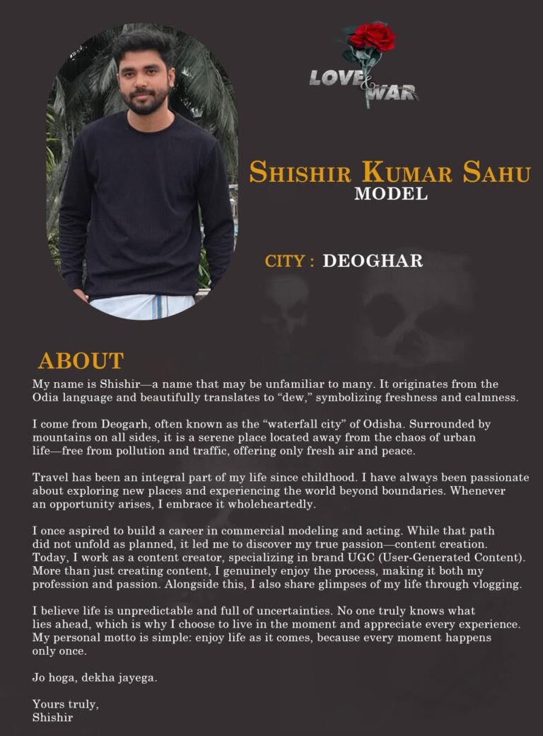 Model Shishir Kumar sahu deoghar