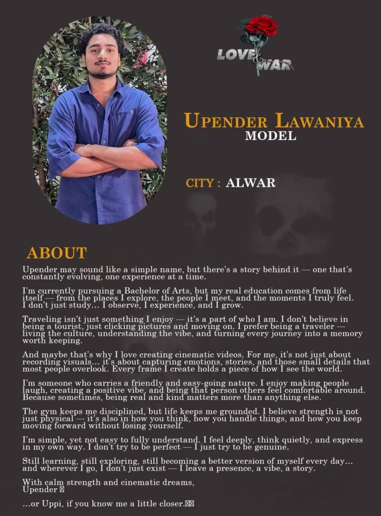 Model upender lawaniya Alwar